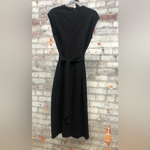 Calvin Klein Women's Black Ponte Formal Fitted Dress, Size 6 - Picture 3 of 12
